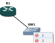 conectar R1 y SW1